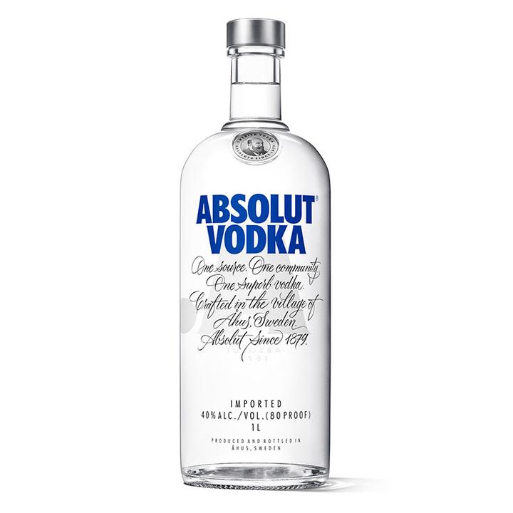 绝对伏特加(absolut vodka)洋酒 原味 伏特加 1000ml 京东 89.00