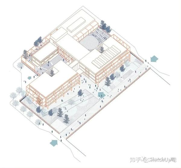 用su layout如何轻松做出清新轴测图?