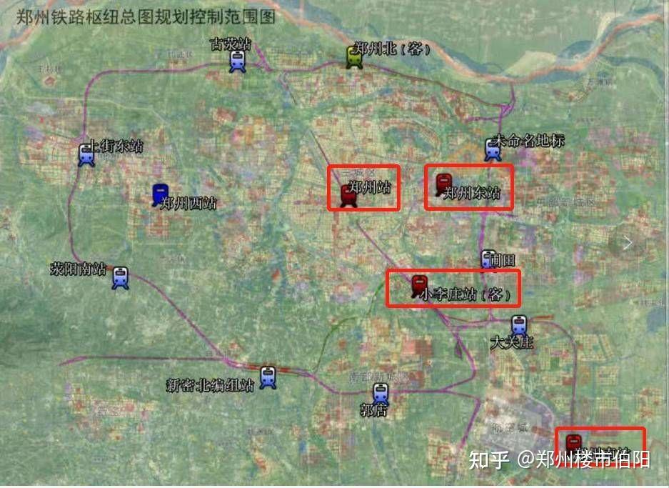 1,先来看看这张郑州铁路枢纽总图规划控制范围图.