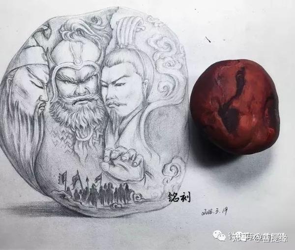 我是雕刻师,精美玉雕素描雕刻手稿一览