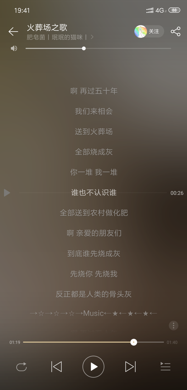 歌词感觉不傻,倒是我听到一半在马路上笑成了一个傻逼.