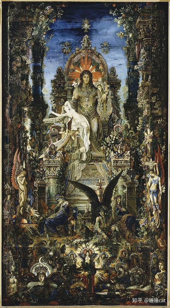 朱庇特与塞墨勒 jupiter and semele, by gustave moreau, 1894