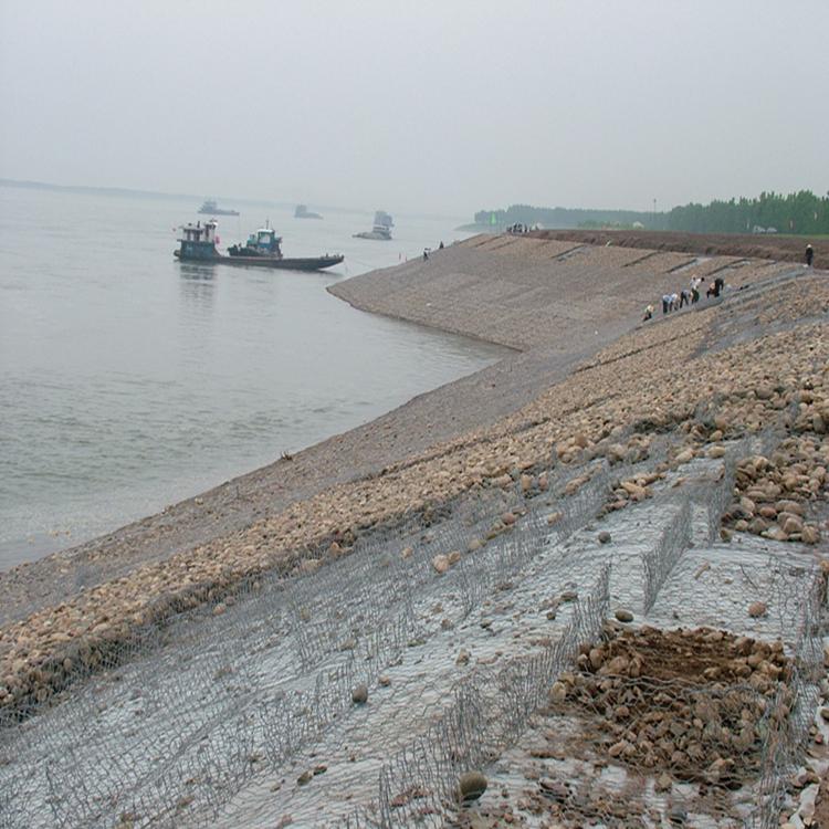 河岸防冲刷固滨笼护坡