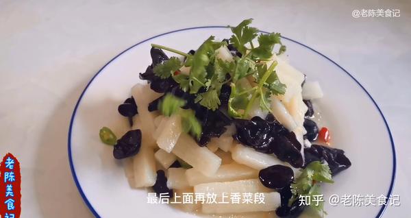 老陈美食:正确凉拌山药的做法,清脆爽滑不发黑,美味营养下饭