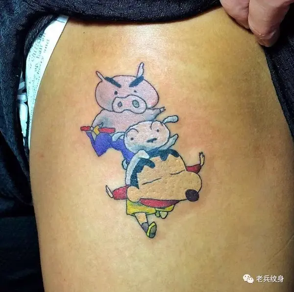纹身素材——蜡笔小新纹身图案