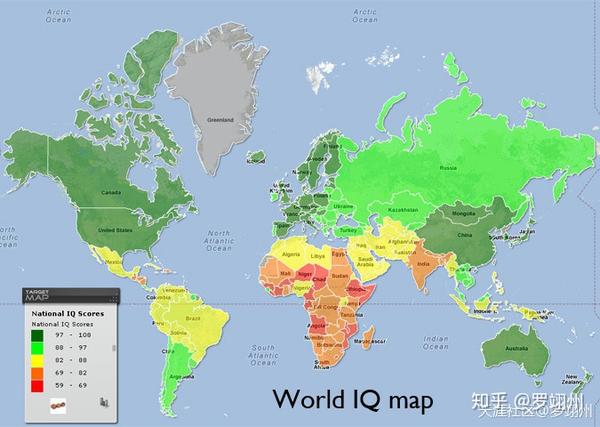 这是世界智商地图.