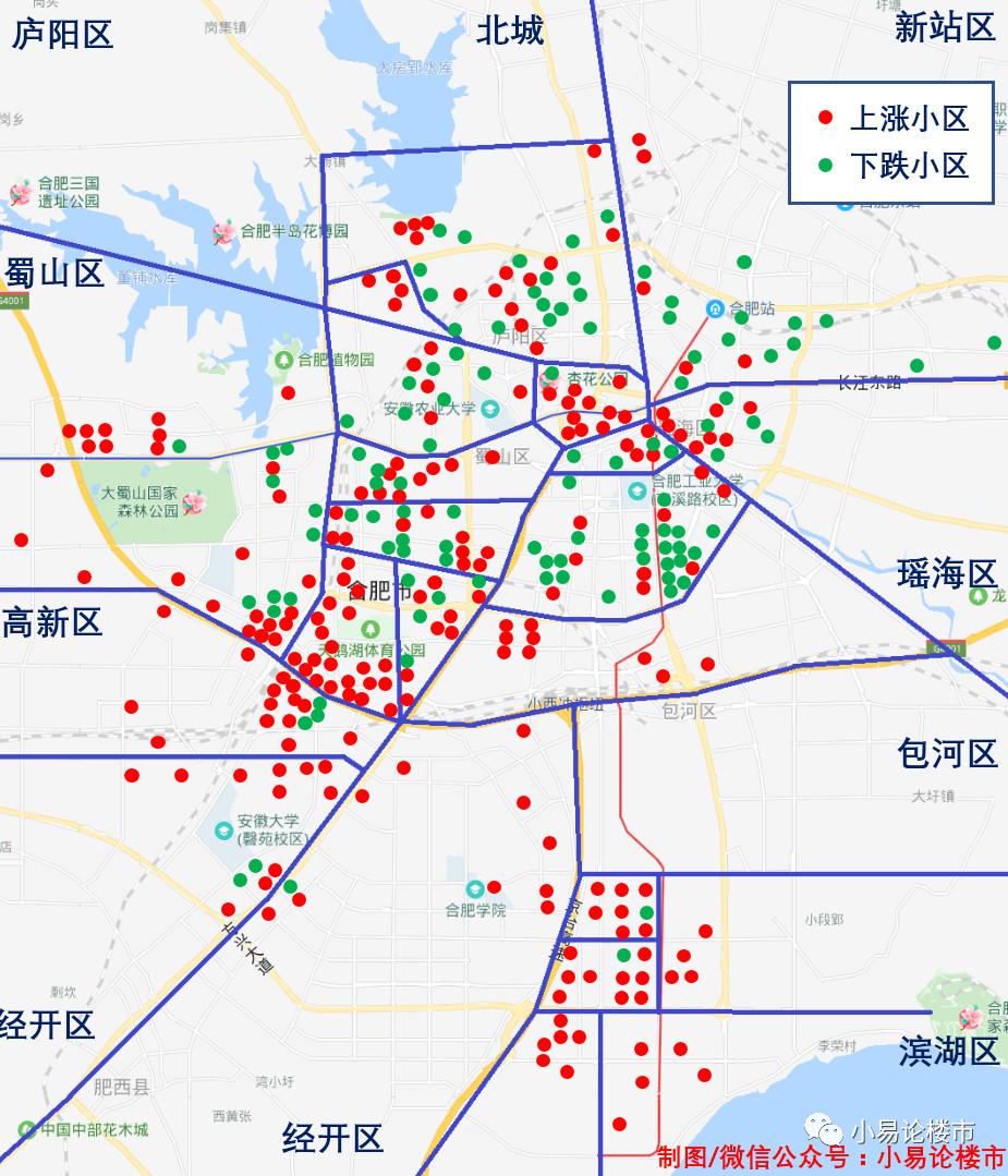 合肥房产的优质板块和劣质板块