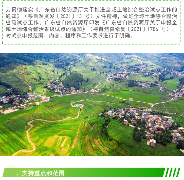 如何申报全域土地综合整治省级试点看广东省最新要求