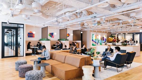 根据 wework 的说法,他们的科技含量体现在「美好的