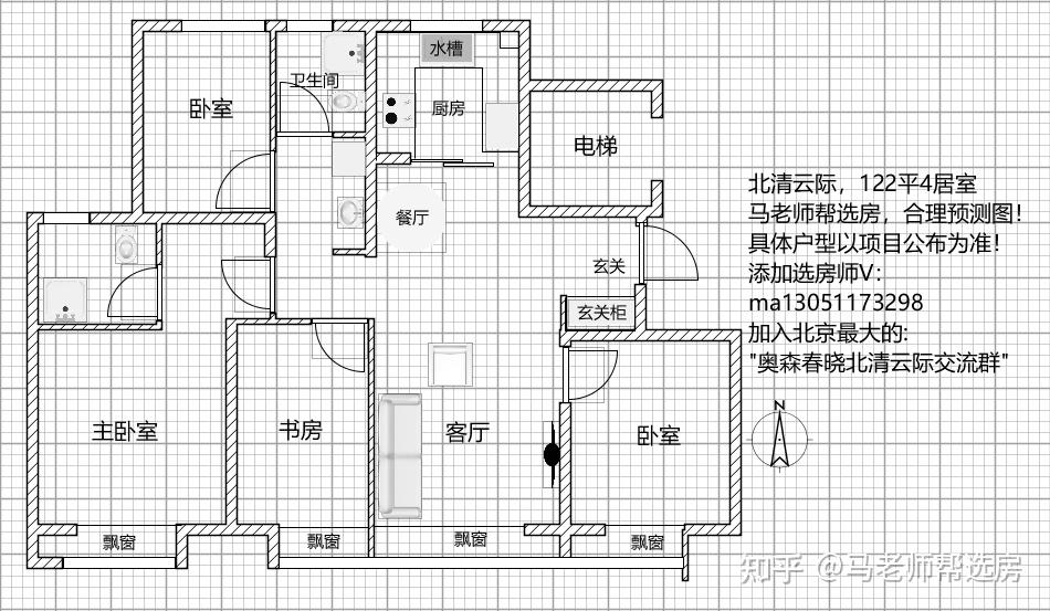 马老师全套北清云际奥森春晓合理预测户型图高精准度