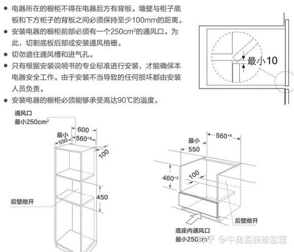 如果还有其他嵌入式厨电最好并排放,避免对同个柜体和插座多大压力.