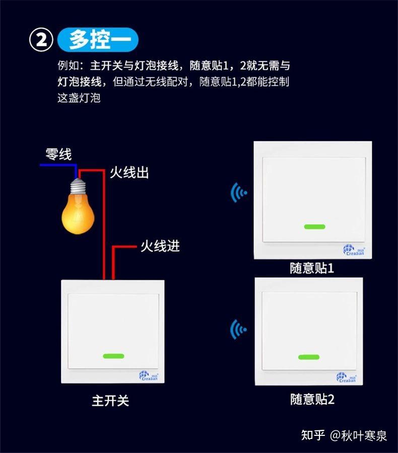 如图一个灯接两个开关如何接线实现双控