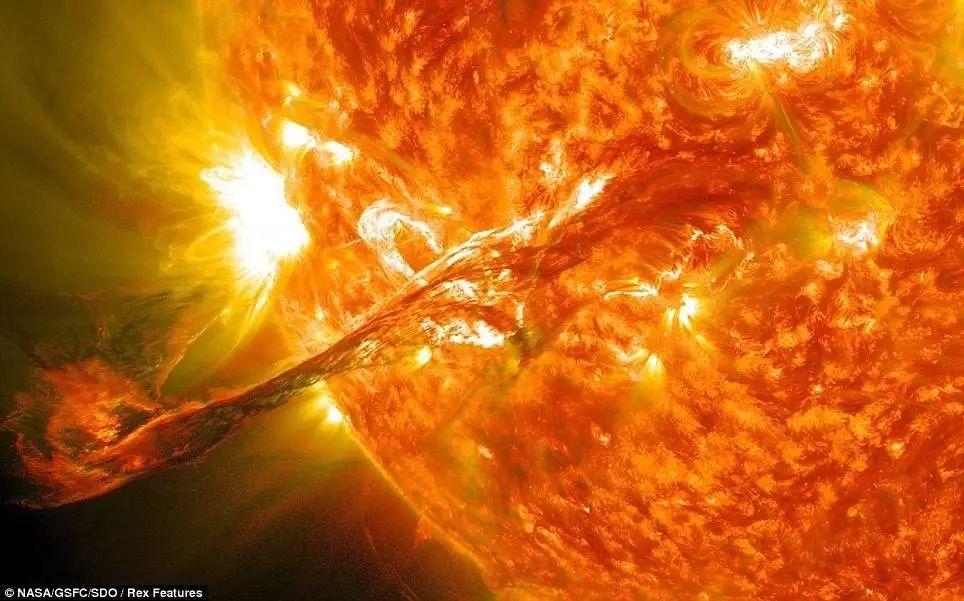 真实地模拟太阳实时天气包括太阳黑子的出现