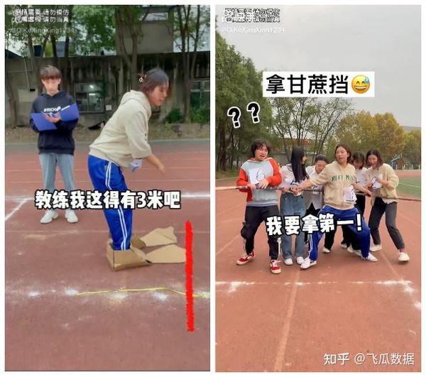 各种体测骚操作呈现出满满的沙雕画风,也因此在视频发布后的短短 3天