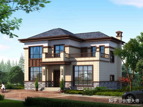 第一款:gc395三层新中式农村自建房经济型仿古新款别墅设计图纸简单