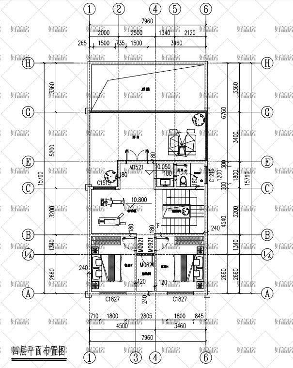 8米宽15米长房子效果图