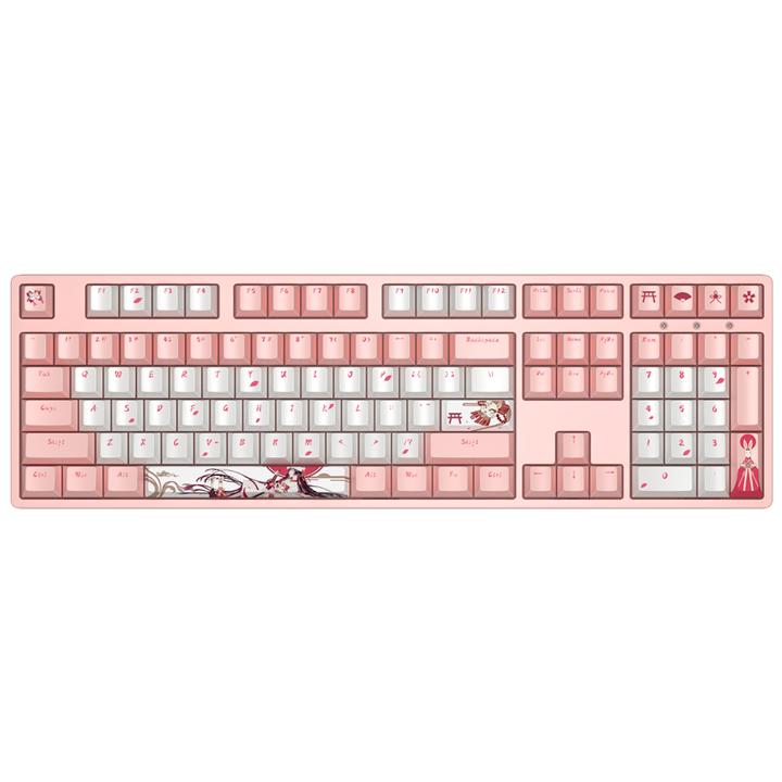 ikbc白无垢樱花机械键盘蓝牙无线cherry樱桃红茶轴粉色