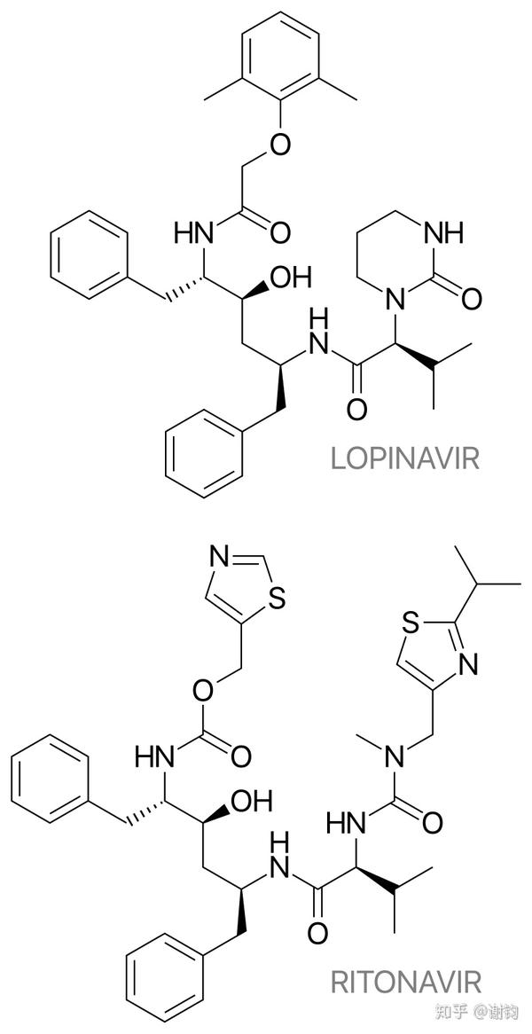 洛匹那韦与利托那韦分子式