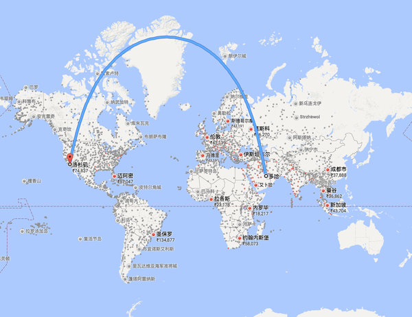 世界上距离最远的直飞航线top20中美上榜了4条飞过的你屁股还好吗
