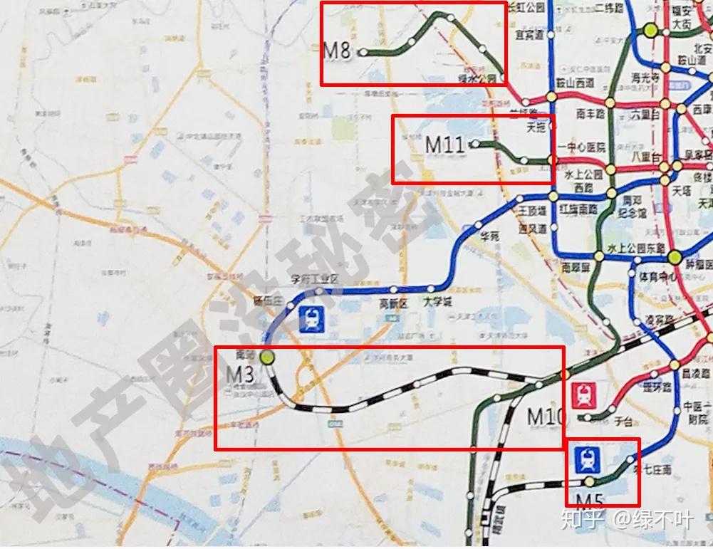 天津最新地铁图曝光6条线路有调整规划3条郊区线