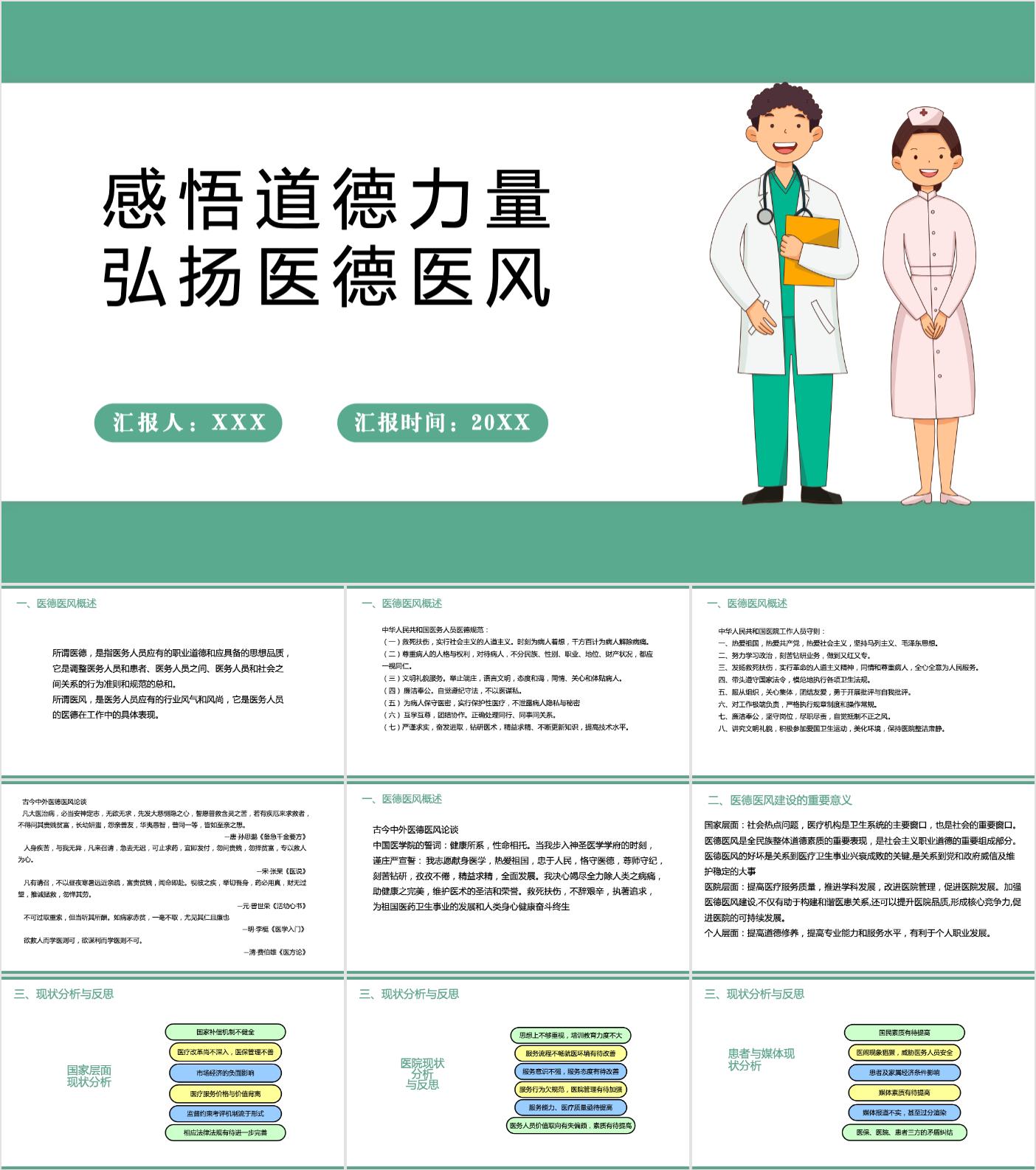 最新12套高质量医风医德培训廉洁行医ppt课件