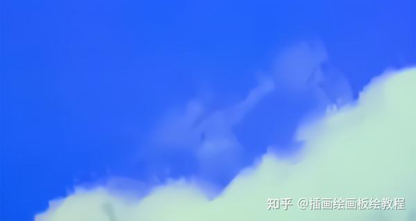 基本上,我会一边思考云的形状一边画.一边看着整体,一边调整平衡吧.