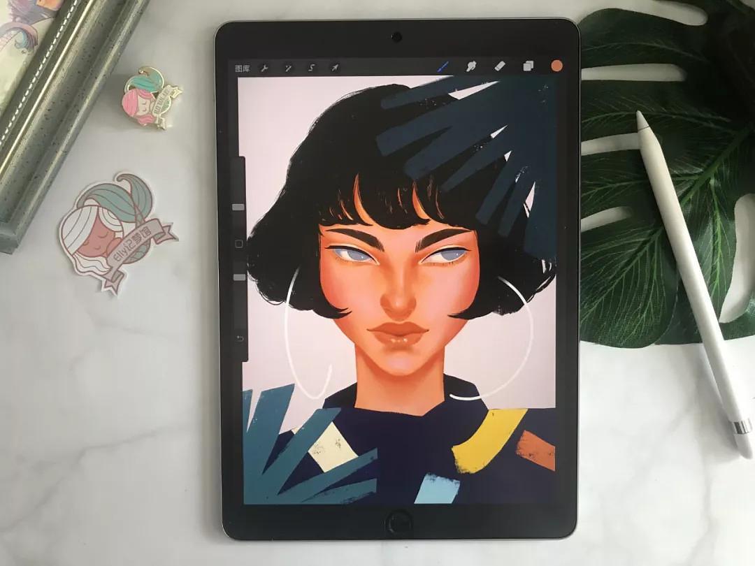 ipad绘画速涂janicesung的小姐姐