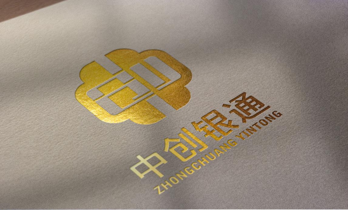 金融公司logo设计:中创银通