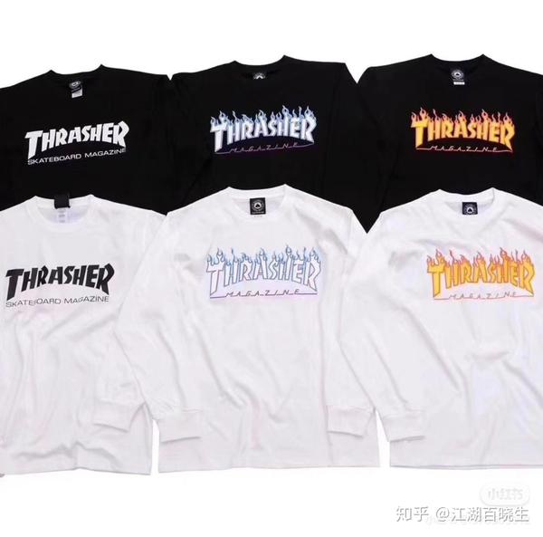 thrasher火焰长袖t恤 款式任选 -尺码:s-xl 美版偏大