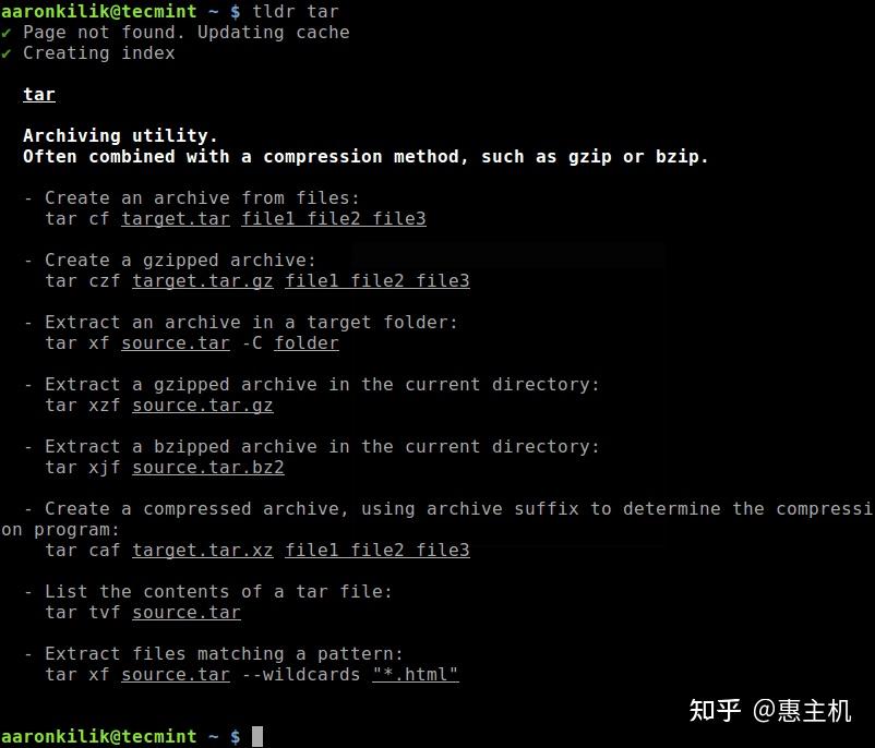 TLDR通过用户友好的手册页简化Linux命令 知乎