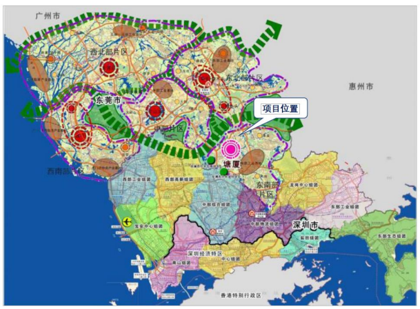 东莞市位于粤港澳大湾区核心区域,与广州,深圳相邻,地理位置优越,是