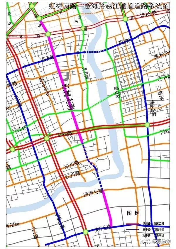 虹梅南路隧道 虹梅南路高架,西渡到中环的时间将大大缩短.