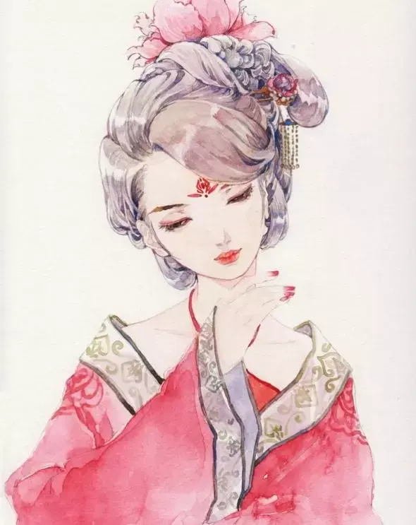 古风美图丨唯美手绘画美丽动人的古风女子