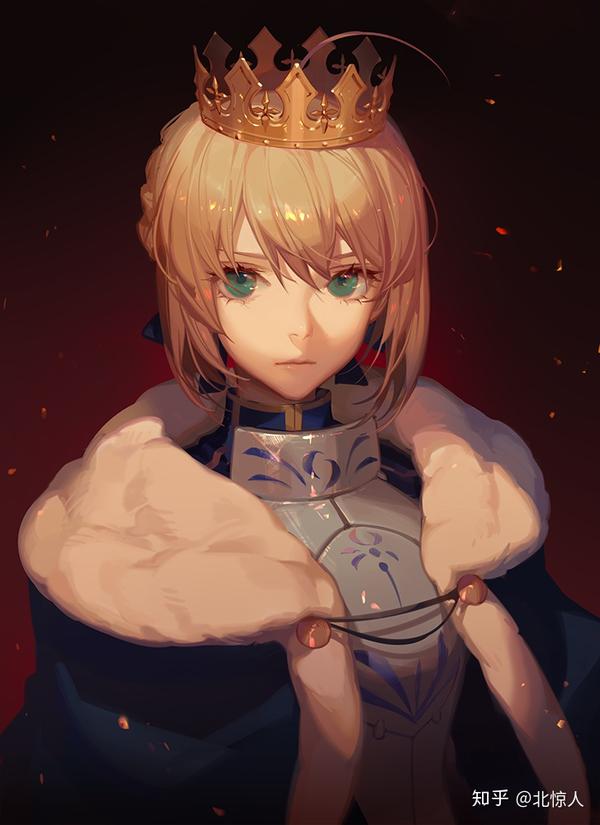 saber lily,绽开的裙摆确乎如同一朵洁白的百合.拿去当壁纸,足矣.
