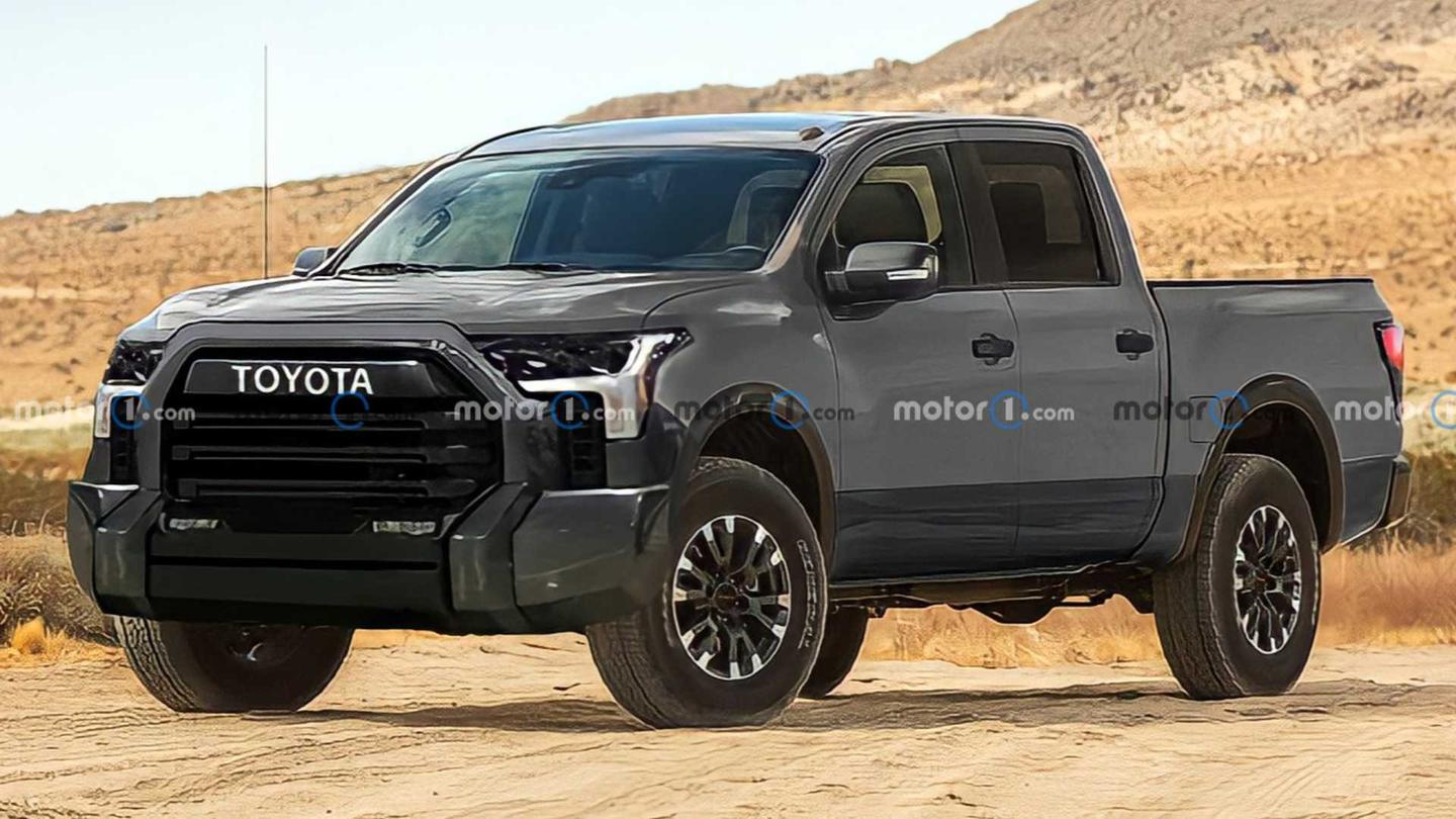 2022款丰田tundra皮卡渲染图曝光 或将搭v6引擎