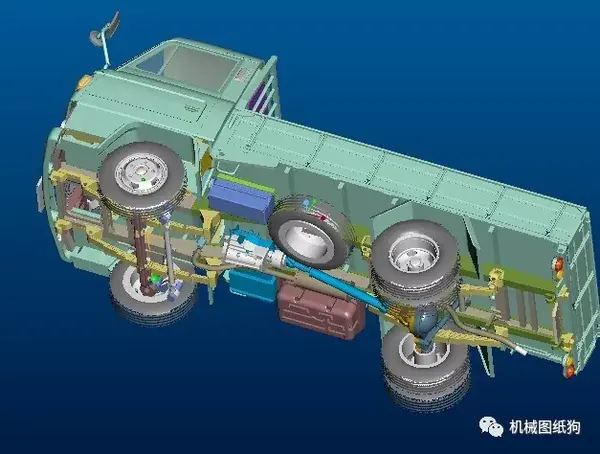 【其他车型】轻卡车模型3d图纸 igs格式