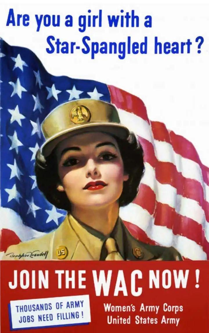 3 人 赞同了该文章 近期小编发现二战时期的海报有很多:美国的美女