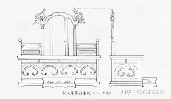 宋式龙靠背宝座