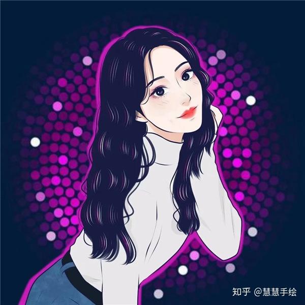 手绘画头像怎么做手绘画头像女生手绘头像女高冷御姐沐糖