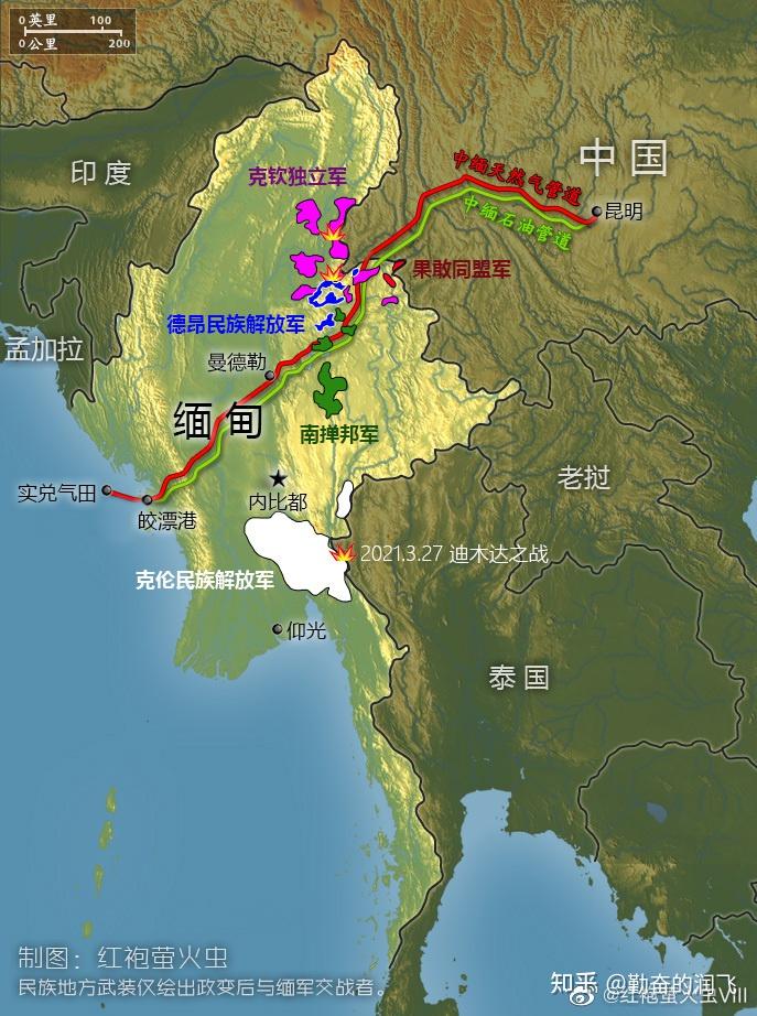 润飞地图缅甸相关地图