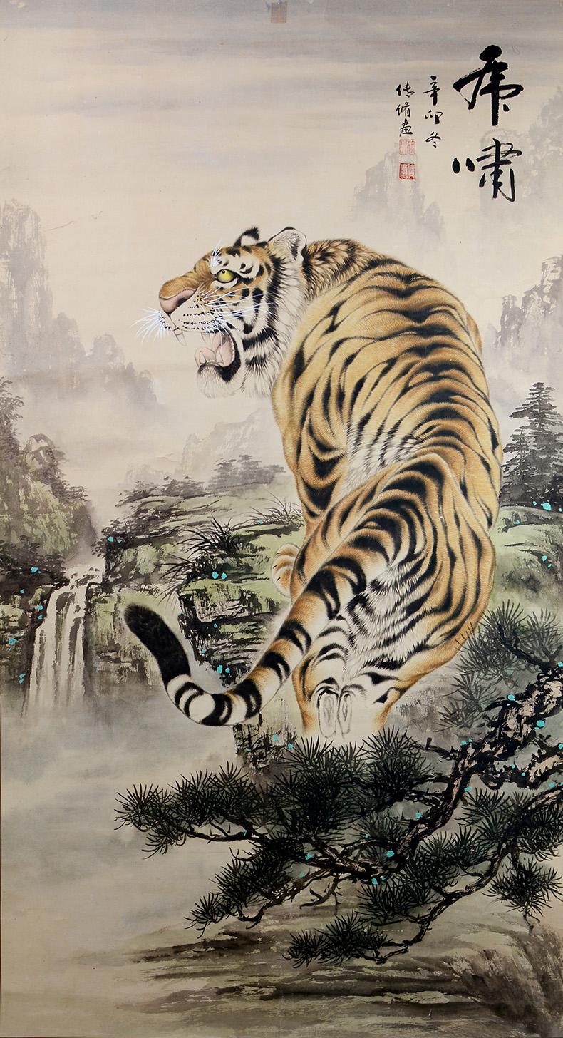 百兽之王的老虎 可谓是家庭装饰画做中不可缺少的代表