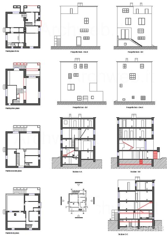 cadsu模型adolfloos阿道夫路斯作品集米勒穆勒缪勒住宅别墅moller