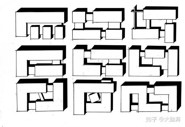 基本l形,一字型组合