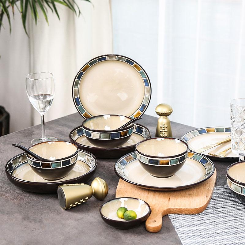 原价￥ 288 现价 ￥ 268 玉泉欧式美式复古陶瓷餐具碗