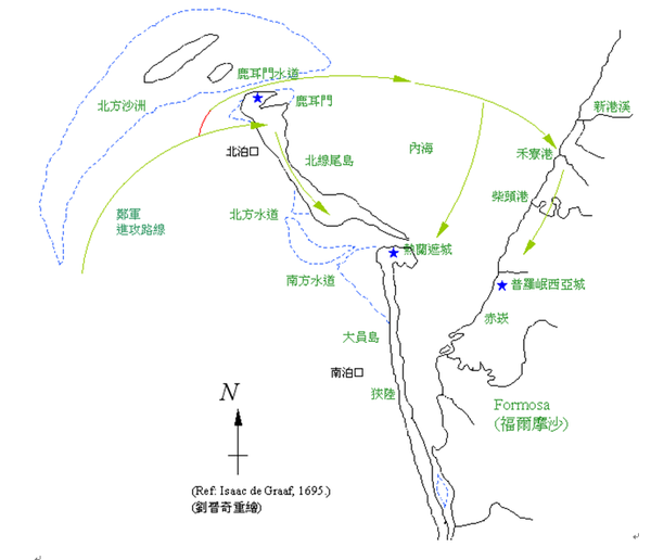 所谓"鹿耳门"者(注2(lakjemuyse)一词最早出现于1640年热兰遮城竣工