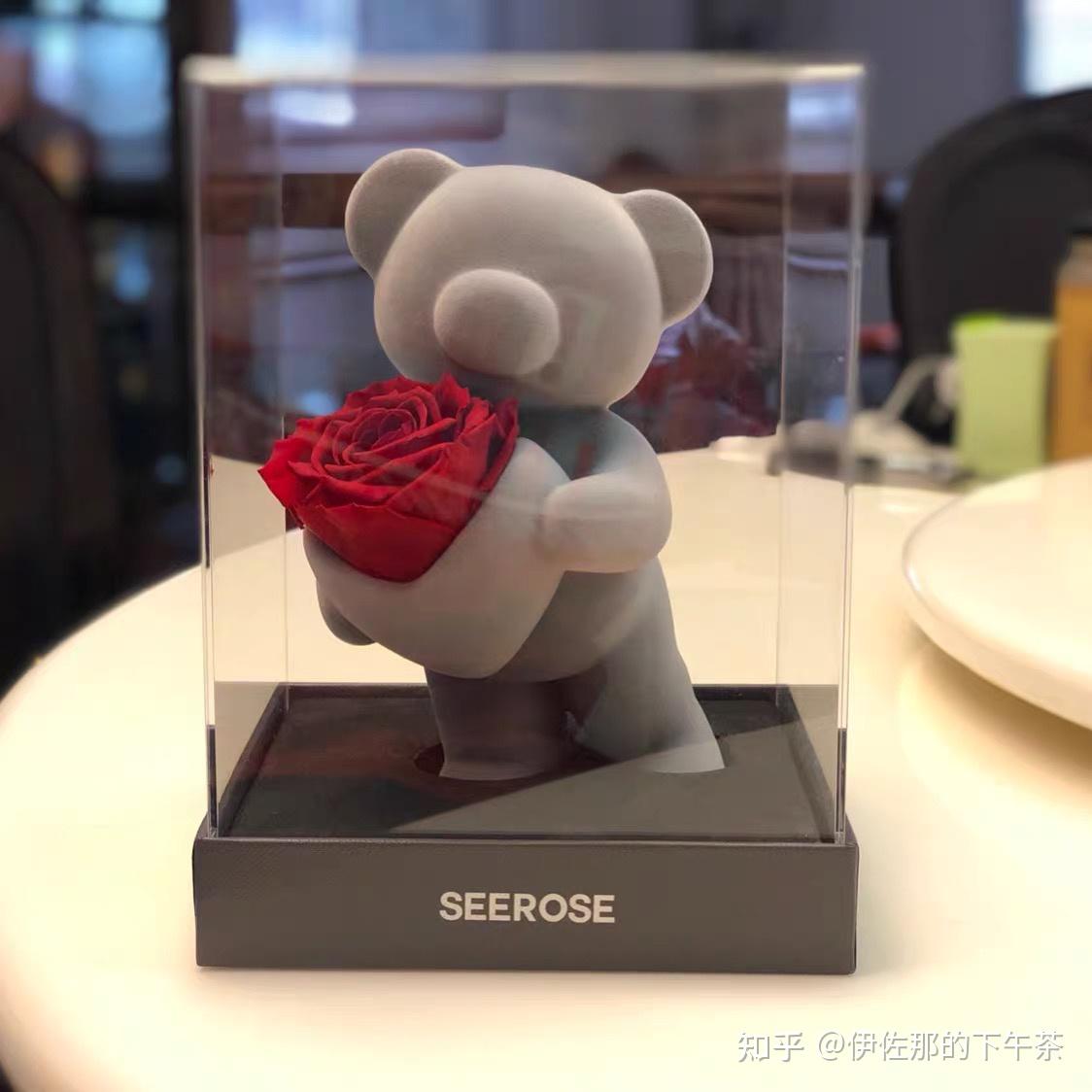 seerose永生花站立熊