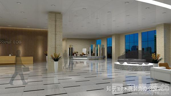 办公室进门大厅装修效果图