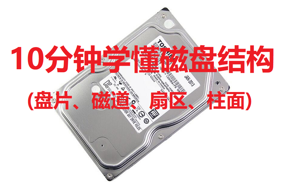 10分钟学懂磁盘的结构盘片磁道扇区柱面
