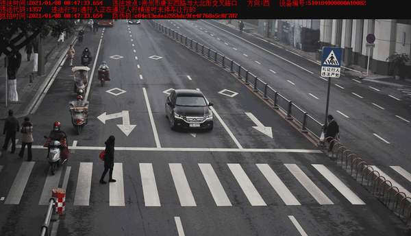 斑马线前不礼让行人,来看看有你吗?