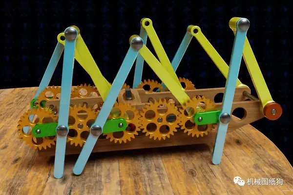 精巧机构多足行走玩具机构xviii三维图纸solidworks2018附多种格式